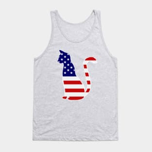 USA Flag CAT Tank Top